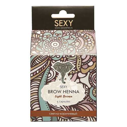 Краска для бровей бровей Sexy Brow Henna Светло-коричневая хна в Магнит Косметик