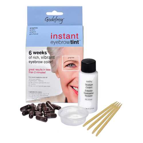 Краска для бровей Godefroy Instant Eyebrow Tint Kit 506 Graphite 15 капсул в Магнит Косметик