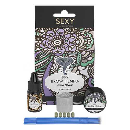 Краска для бровей Sexy Brow Henna Черная хна в Магнит Косметик