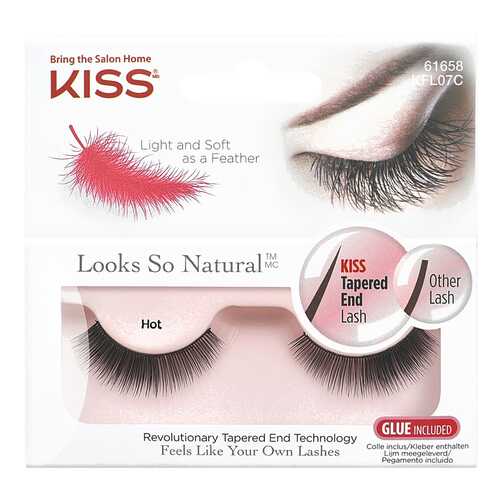 Накладные ресницы KISS Looks so Natural Eyelashes Hot (KFL07C) 2 шт в Магнит Косметик