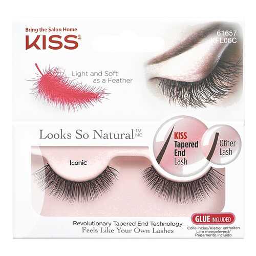 Накладные ресницы KISS Looks so Natural Eyelashes Iconic (KFL06C) 2 шт в Магнит Косметик