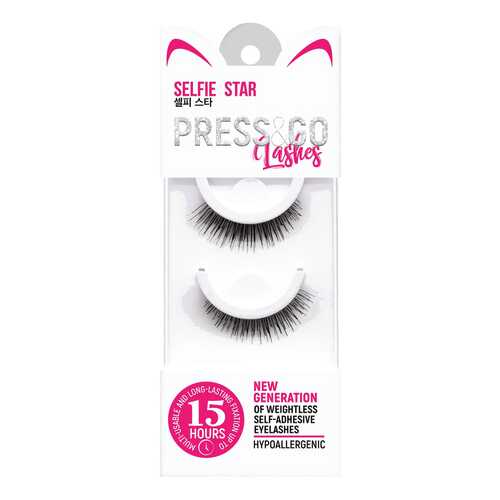 Накладные ресницы Selfie Star Press&Go Tuesday T5 2 шт в Магнит Косметик