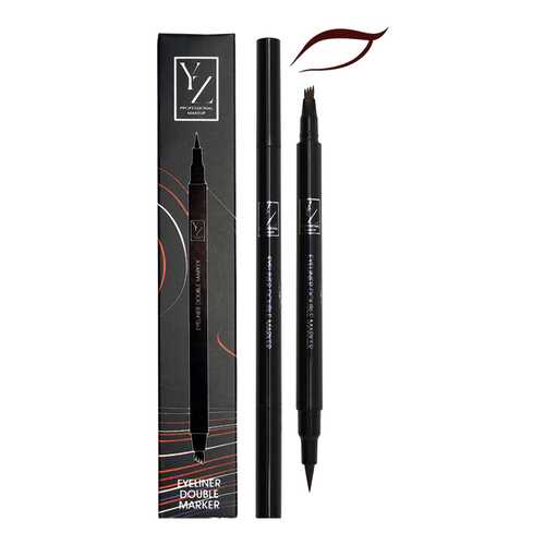 Подводка для глаз YLLOZURE Eyeliner Double Marker brown 2 г в Магнит Косметик