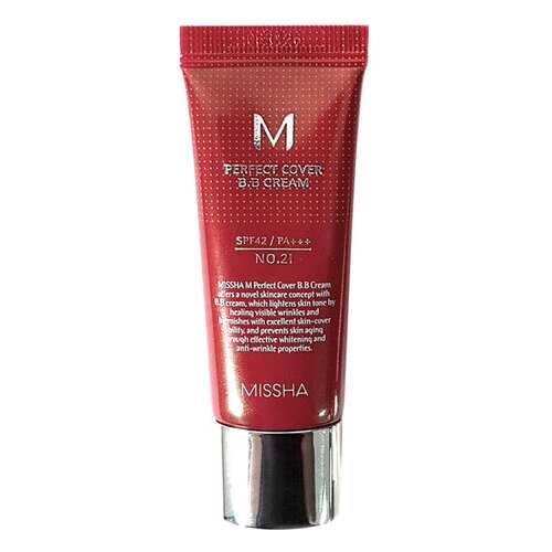 BB средство Missha M Perfect Cover SPF42/Pa+++ No,21 Light Beige 20 мл в Магнит Косметик