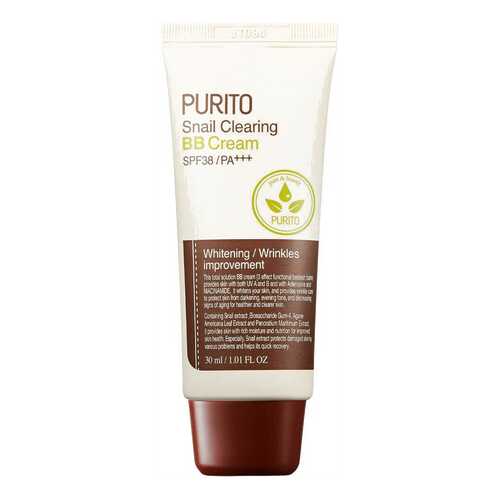 BB средство Purito Snail Clearing BB Cream тон 21 Light Beige в Магнит Косметик