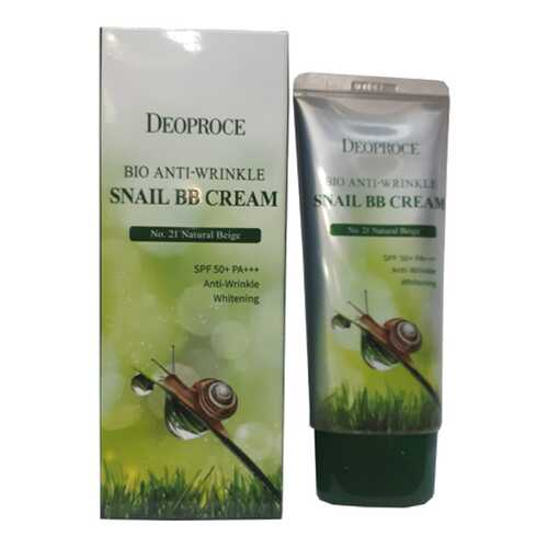 Крем ББ Deoproce Bio Anti-wrinkle Snail BB с муцином улитки 23 тон 60 гр в Магнит Косметик