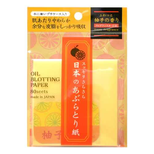 Матирующие салфетки ISHIHARA Oil Blotting Paper С ароматом юдзу 80 шт в Магнит Косметик