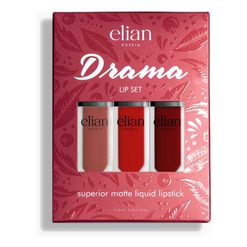 Набор жидких матовых помад Elian Russia Drama Lip Set в Магнит Косметик