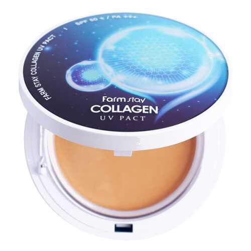 Пудра Farm Stay Collagen UV Pact SPF50 13 Light Beige 2x12 г в Магнит Косметик