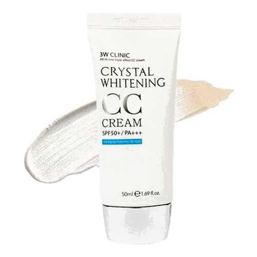 СС средство 3W Clinic Crystal Whitening Glitter Beige 50 мл в Магнит Косметик