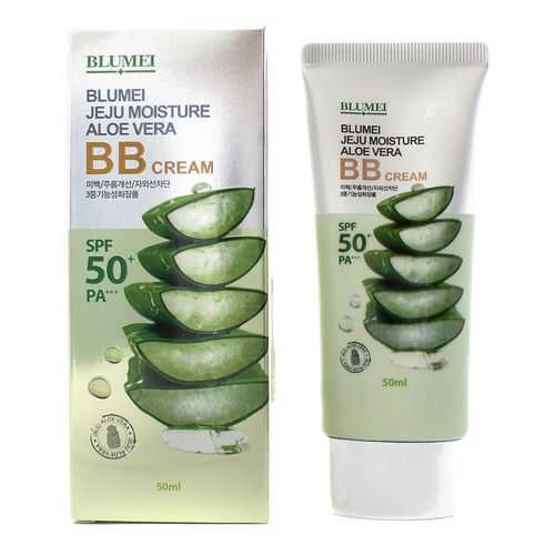 Тональное средство с экстрактом алоэ Blumei Jeju Moisture Aloe Vera BВ Cream 50 мл в Магнит Косметик