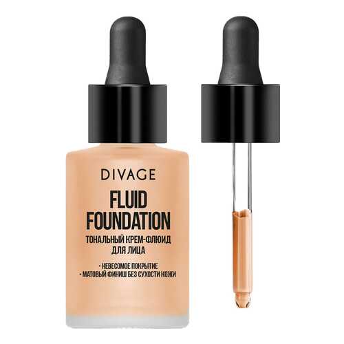 Тональный крем Divage Fluid Foundation № 02 30 мл в Магнит Косметик