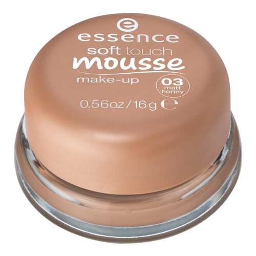 Тональный крем essence Soft Touch Mousse Make-up 03 Matt Honey 16 г в Магнит Косметик