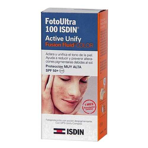 Тональный крем Isdin FotoUltra 100 Active Unify Fusion Fluid Color SPF 50+ 50 мл в Магнит Косметик