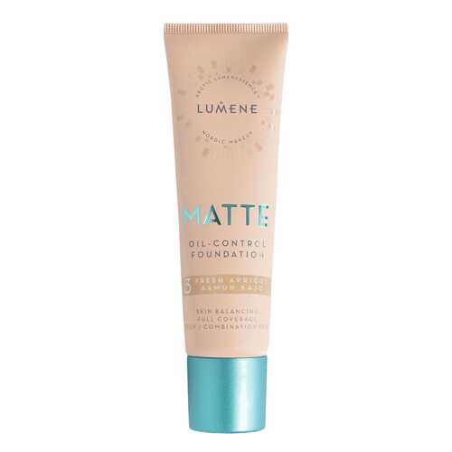 Тональный крем Lumene Matte Oil-control Foundation 3 Fresh Apricot 30 мл в Магнит Косметик