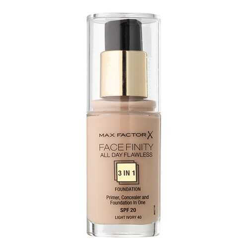 Тональный крем Max Factor Face Finity All Day Flawless 3-in-1 тон 40 Light Ivory 30 мл в Магнит Косметик