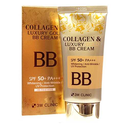 ВВ средство 3W Clinic Collagen Luxury Gold BB Cream SPF50+ в Магнит Косметик