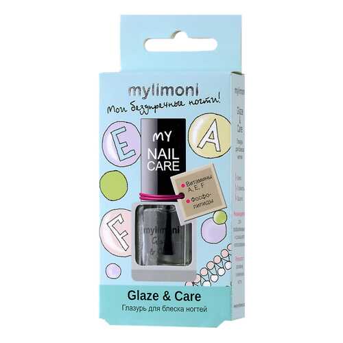 Верхнее покрытие для ногтей LIMONI MyLIMONI Glaze & Care 6 мл в Магнит Косметик