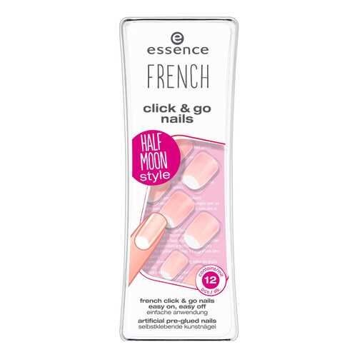 Накладные ногти essence French Click & Go Nails 04 I'm A Fashion Girl 12 шт в Магнит Косметик