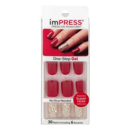 Накладные ногти Kiss Impress Manicure Accent Hard Varnish Tweetheart в Магнит Косметик