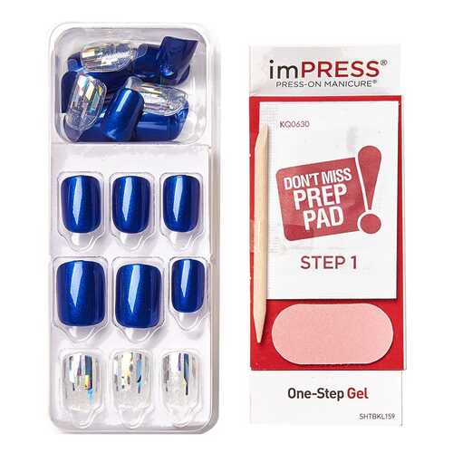 Накладные ногти KISS Impress Press-On Manicure One Step Gel Boss Lady 30 шт в Магнит Косметик