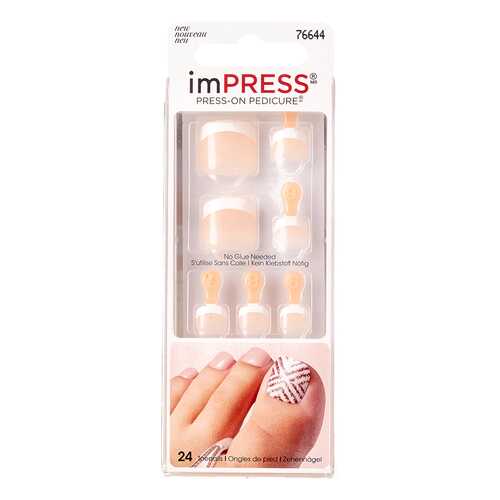 Накладные ногти Kiss Impress Toe Nails BIPT012C 30 шт. в Магнит Косметик
