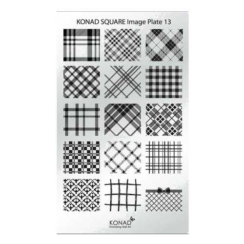Трафареты для ногтей KONAD Пластина для стемпинга Square Image Plate 13 в Магнит Косметик