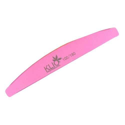 Баф полукруглый Klio Professional, 100/180 Розовый в Магнит Косметик