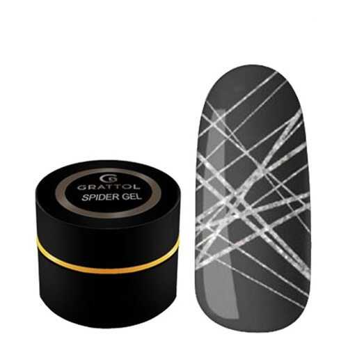 Grattol Гель-краска Spider Gel Silver в Магнит Косметик