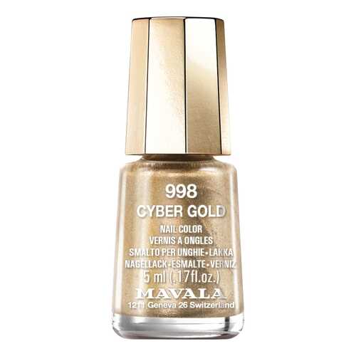 Лак для ногтей MAVALA Switzerland Cyber Chic Mini Color Nail Polish 998 Cyber Gold 5 мл в Магнит Косметик