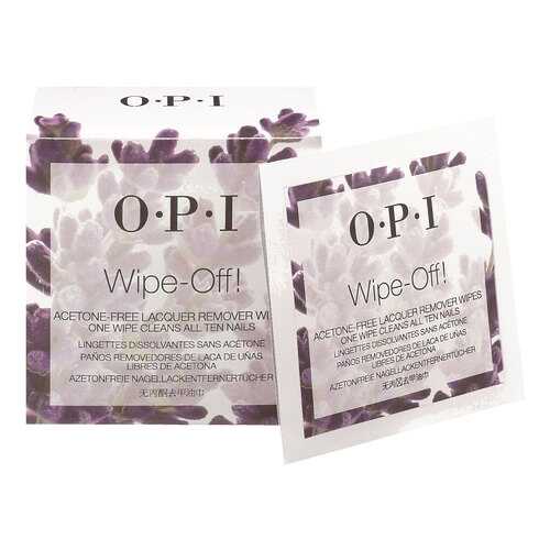 Влажные салфетки OPI Wipe-Off! Acetone-Free Lacquer Remover Wipes 10 шт в Магнит Косметик