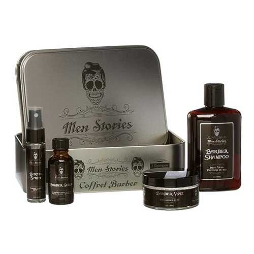Подарочный набор Men Stories Beard Set сыворотка+шампунь+воск+лосьон в Магнит Косметик