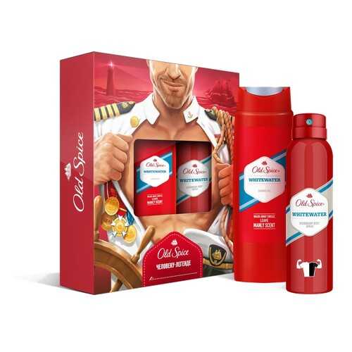 Подарочный набор OLD SPICE Дезодорант WhiteWater 150мл + Гель для душа WhiteWater 250мл в Магнит Косметик