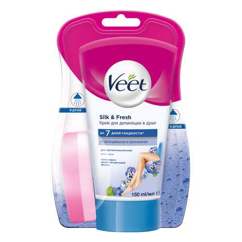 Крем для депиляции Veet Для чувствительной кожи В душе 150 мл в Магнит Косметик