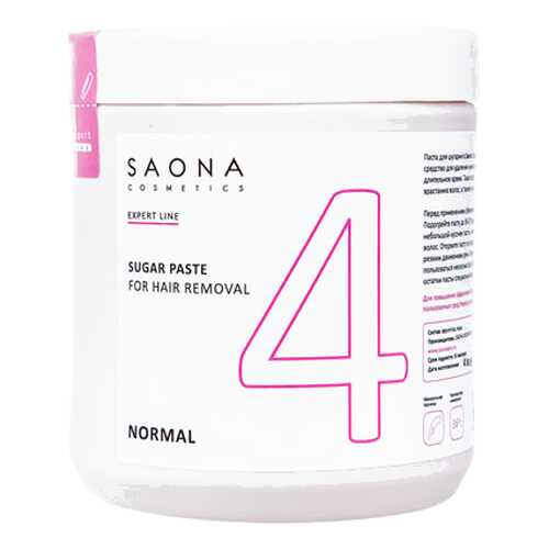 Паста для шугаринга Saona Cosmetics EXPERT 4 NORMAL 3500 г в Магнит Косметик