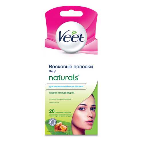 Полоски для депиляции Veet Naturals 20 шт в Магнит Косметик