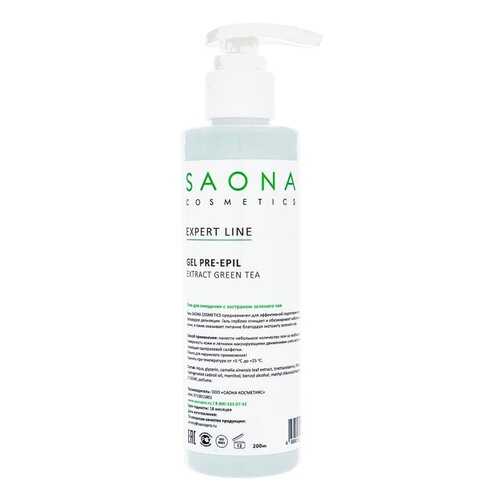 Средство до депиляции Saona Cosmetics Pre-Epil Extract Green Tea 200 мл в Магнит Косметик