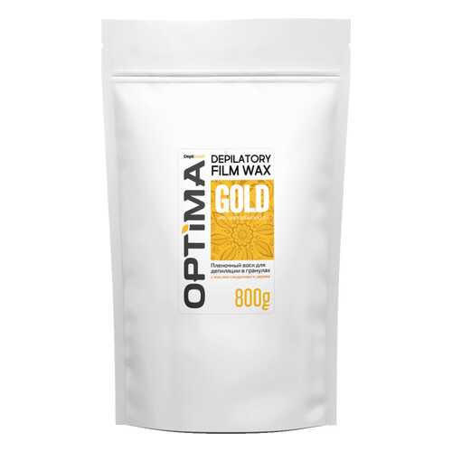 Воск для депиляции пленочный Depiltouch Optima Depilatory Film Wax Gold в гранулах 800 гр в Магнит Косметик