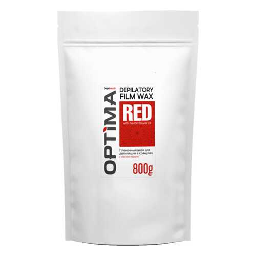 Воск для депиляции пленочный Depiltouch Optima Depilatory Film Wax Red в гранулах 800 гр в Магнит Косметик