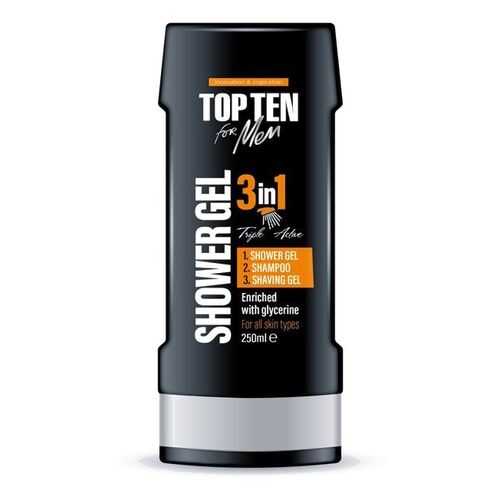 Гель для душа 3 в 1 Top Ten for men, 250 мл в Магнит Косметик