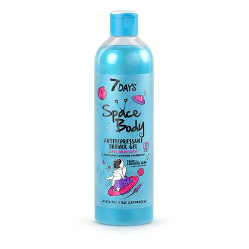 Гель для душа 7DAYS SPACE BODY ANTIDEPRESSANT SHOWER GEL 400 мл в Магнит Косметик