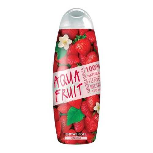 Гель для душа AQUAFRUIT strawberry sensitive 420 мл в Магнит Косметик