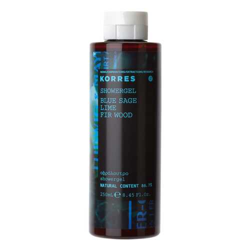 Гель для душа Korres Blue Sage Lime Fir Wood 250 мл в Магнит Косметик
