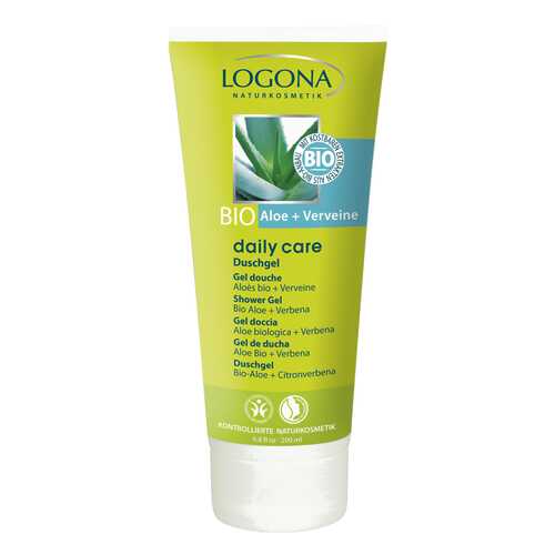Гель для душа Logona Daily Care Shower Gel Organic Aloe + Verbena 200 мл в Магнит Косметик