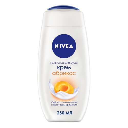 Гель для душа Nivea Bath Care Cream Shower Apricot And Milk 250 мл в Магнит Косметик