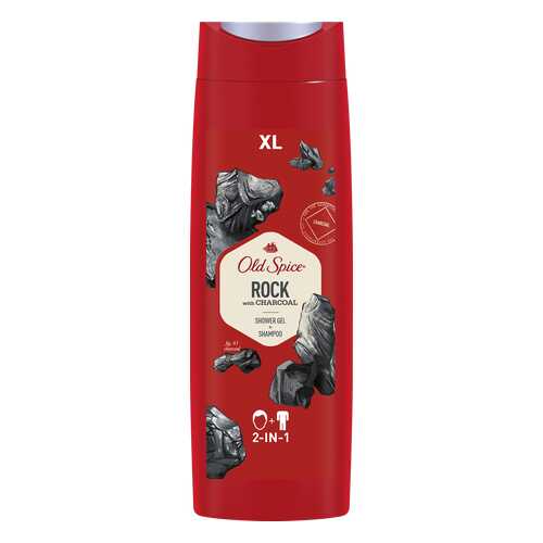 Гель для душа + шампунь 2в1 OLD SPICE Rock with Charcoal 400мл в Магнит Косметик