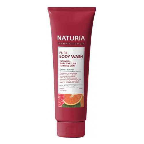Гель NATURIA PURE BODY WASH Cranberry&Orange 100 мл в Магнит Косметик