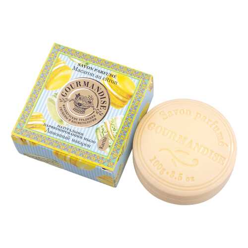 Косметическое мыло Gourmandise Macaron au Citron 100 г в Магнит Косметик