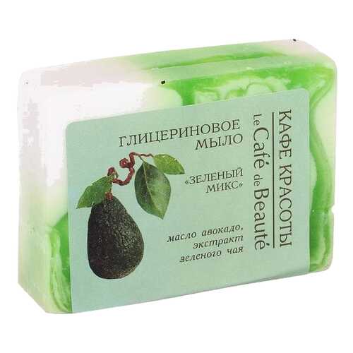 Косметическое мыло Кафе красоты Зеленый микс 100 г в Магнит Косметик