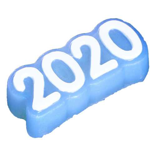Косметическое мыло Мыло ручной работы Новый год 2020 белое на синем 85 г в Магнит Косметик